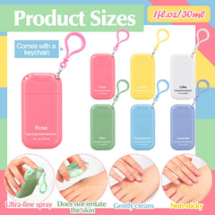 Loopeer compact sanitizer attached to bag for quick access.