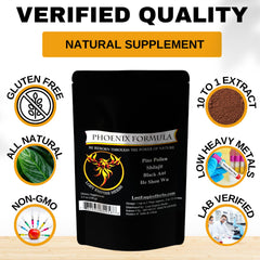 Phoenix Rejuvenation Formula bottle on kitchen counter for easy daily use.