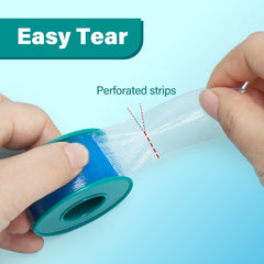 LotFancy gauze securing tape used in wound care scenarios.