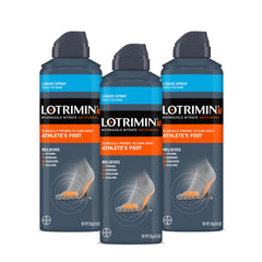 Lotrimin AF liquid spray bottle for fast foot relief and easy application.