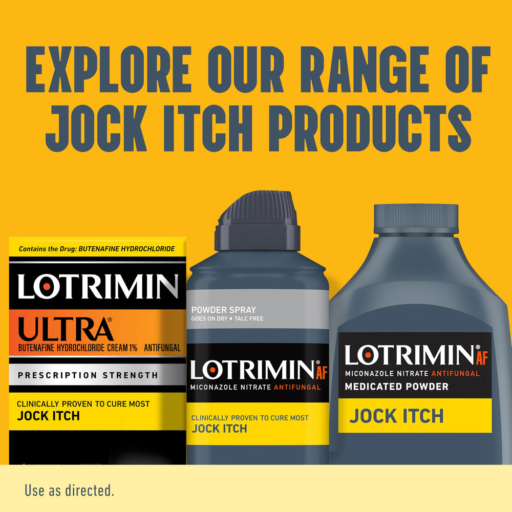 Lotrimin AF spray can close-up label for easy recognition