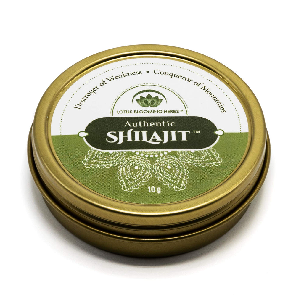 Lotus Blooming Herbs Shilajit resin pour-ready for daily rituals.