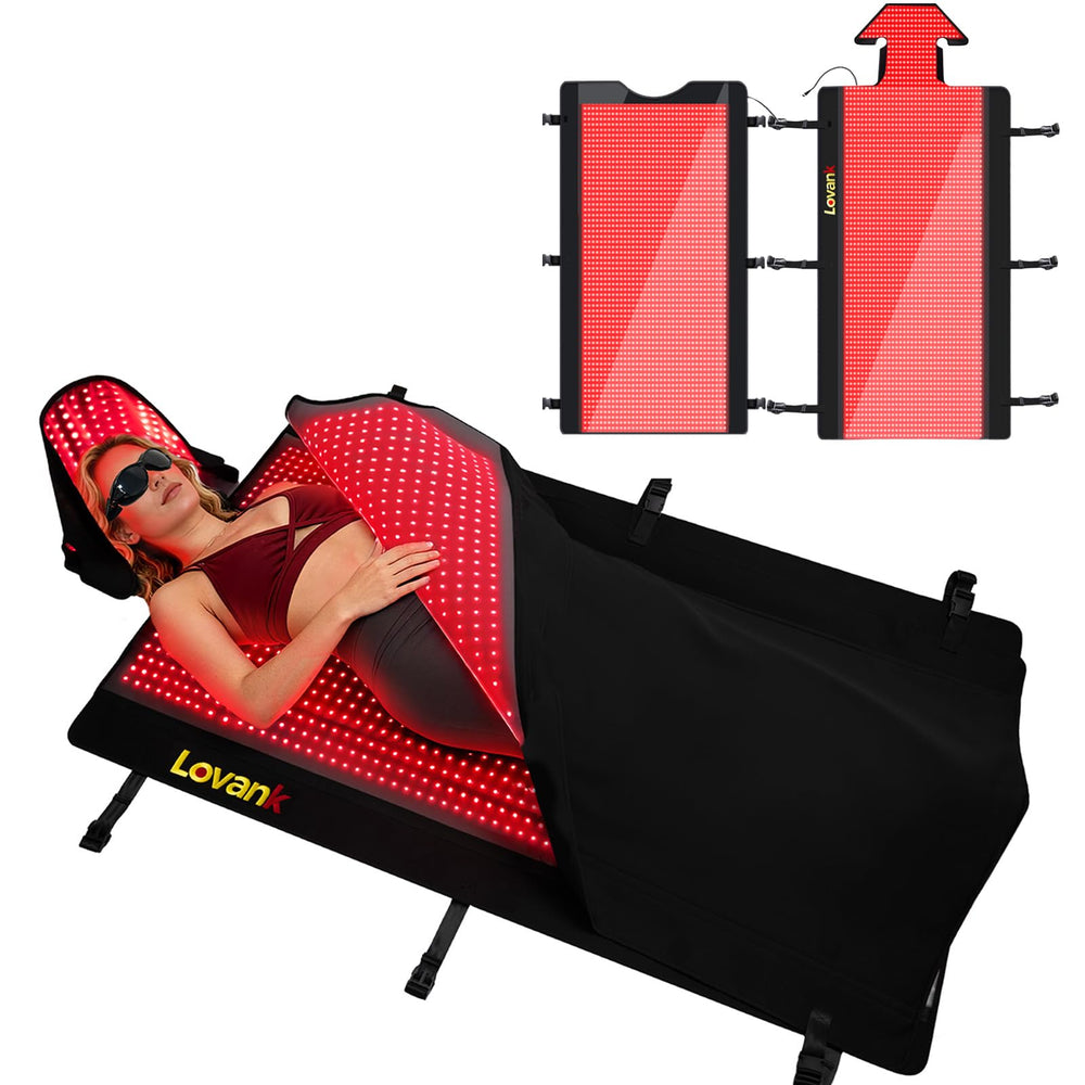 Lovank full-body therapy mat laid flat for complete coverage and relaxation.