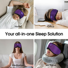 LOVE EYE mask HD stereo speakers provide clear audio on the go