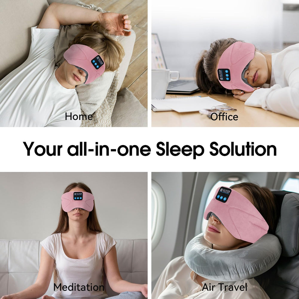 LOVE EYE sleep headphones over 14 hours of battery life for longer trips.