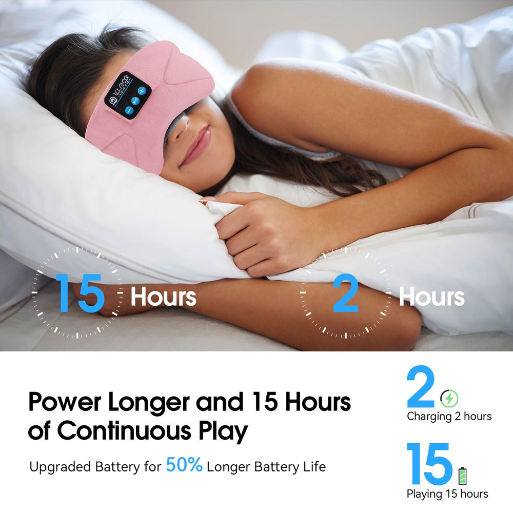 LOVE EYE sleep headphones washable components allow easy washing and care.