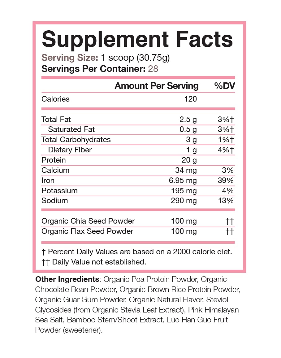 Love Sweat Fitness pea brown rice protein mix bowl showing plant-based source