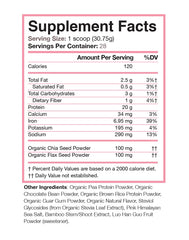 Love Sweat Fitness pea brown rice protein mix bowl showing plant-based source