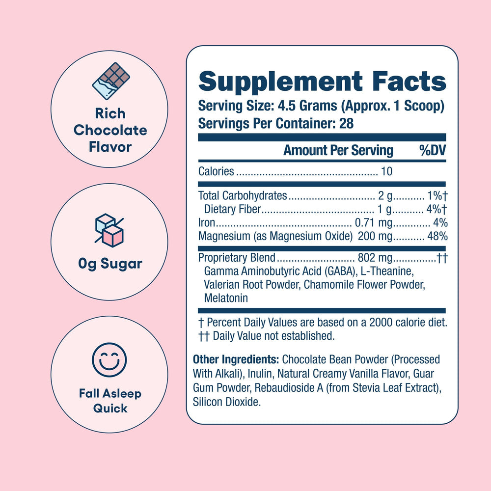 Love Sweat Fitness Sleep Boost ready-mix cup prepared for a warm night drink.