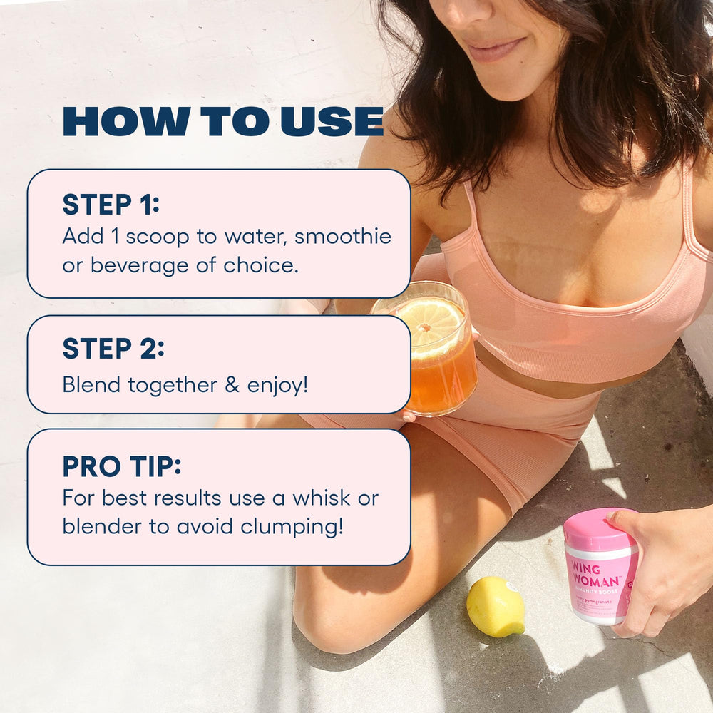 Love Sweat Fitness scoop on the counter for quick daily wellness support.