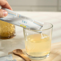 Electrolytes in a glass with Daily Trifecta for balanced hydration and energy