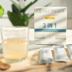 Lovie Style Daily Trifecta single-serve pack ready for gym or office hydration