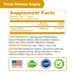 Lovita B12 close-up reveals easy-to-swallow daily supplement.