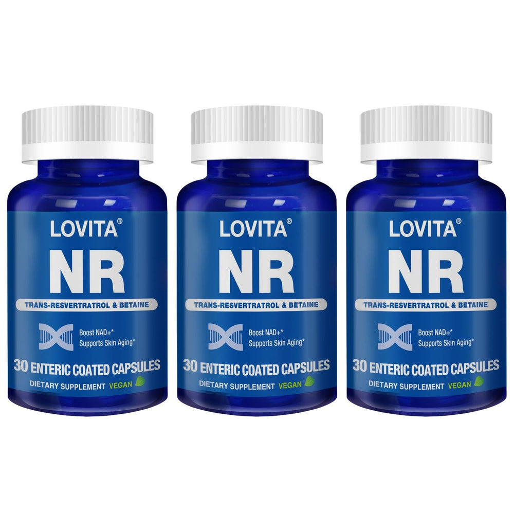 Lovita NR 350 mg bottle with enteric-coated capsules for daily use