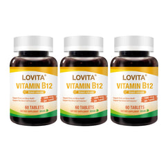 Lovita sustained-release B12 tablet delivering long-lasting energy support.
