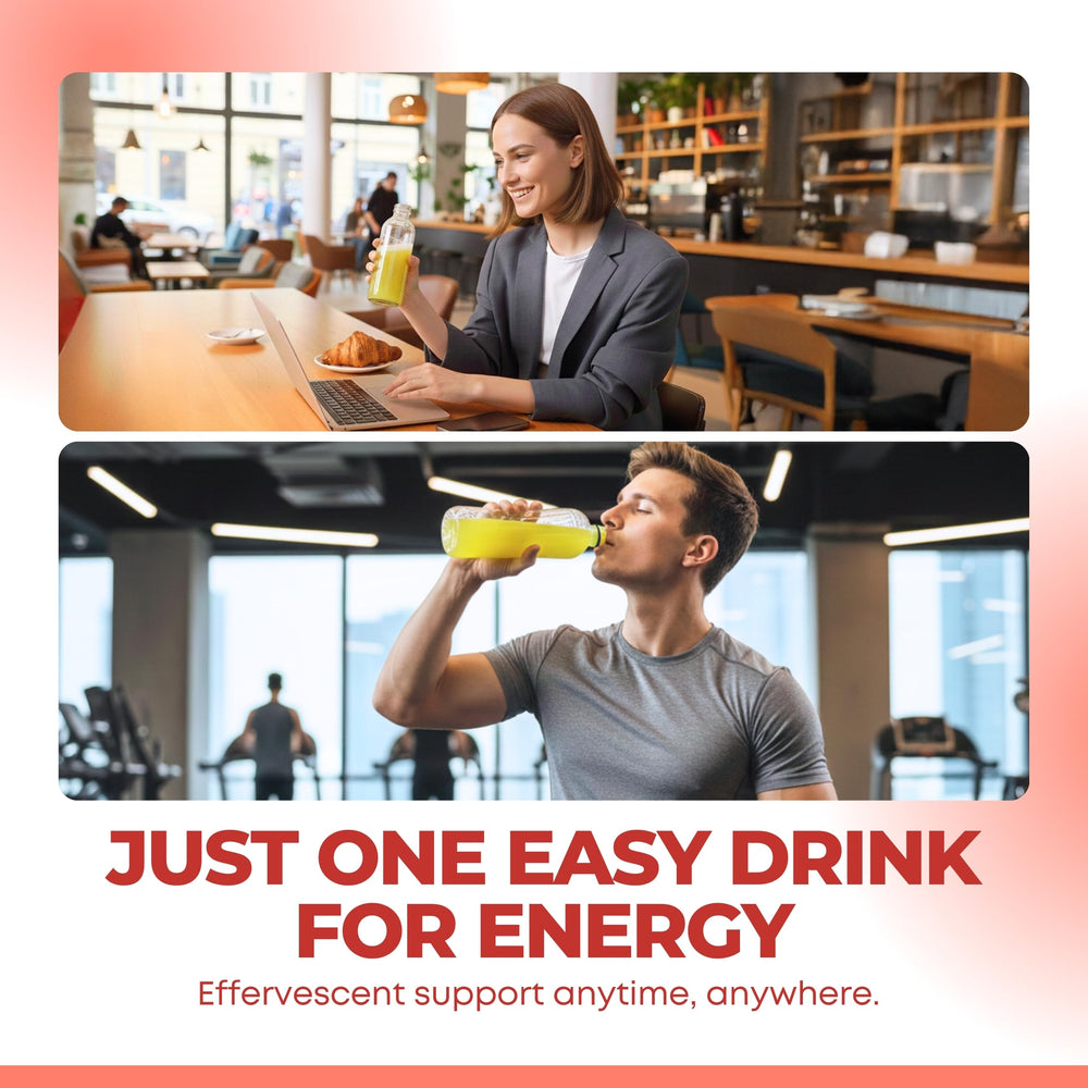 Contains Taurine and Ginseng for a daily pick-me-up