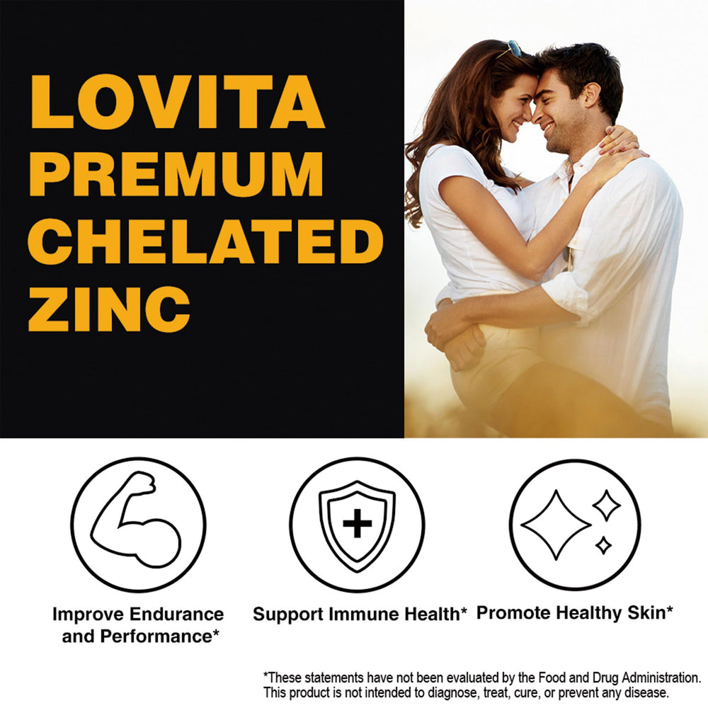 LOVITA Zinc 50mg gluten-free label supports gluten-conscious shoppers.