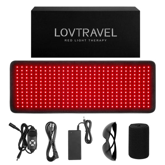 LOVTRAVEL 360pcs LED red and infrared pad covers a large treatment area.