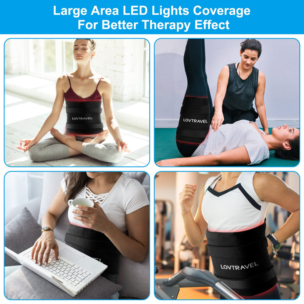LOVTRAVEL belt features 50W LEDs for faster treatment sessions.