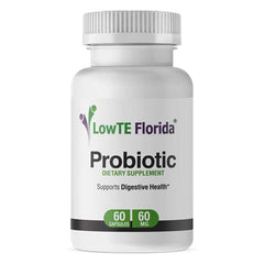 LowTE Florida Probiotic bottle ready for daily use, supporting digestive balance and immune health.