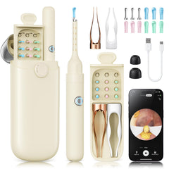 Loyker ear-wax removal with 1080p camera shows real-time ear view.