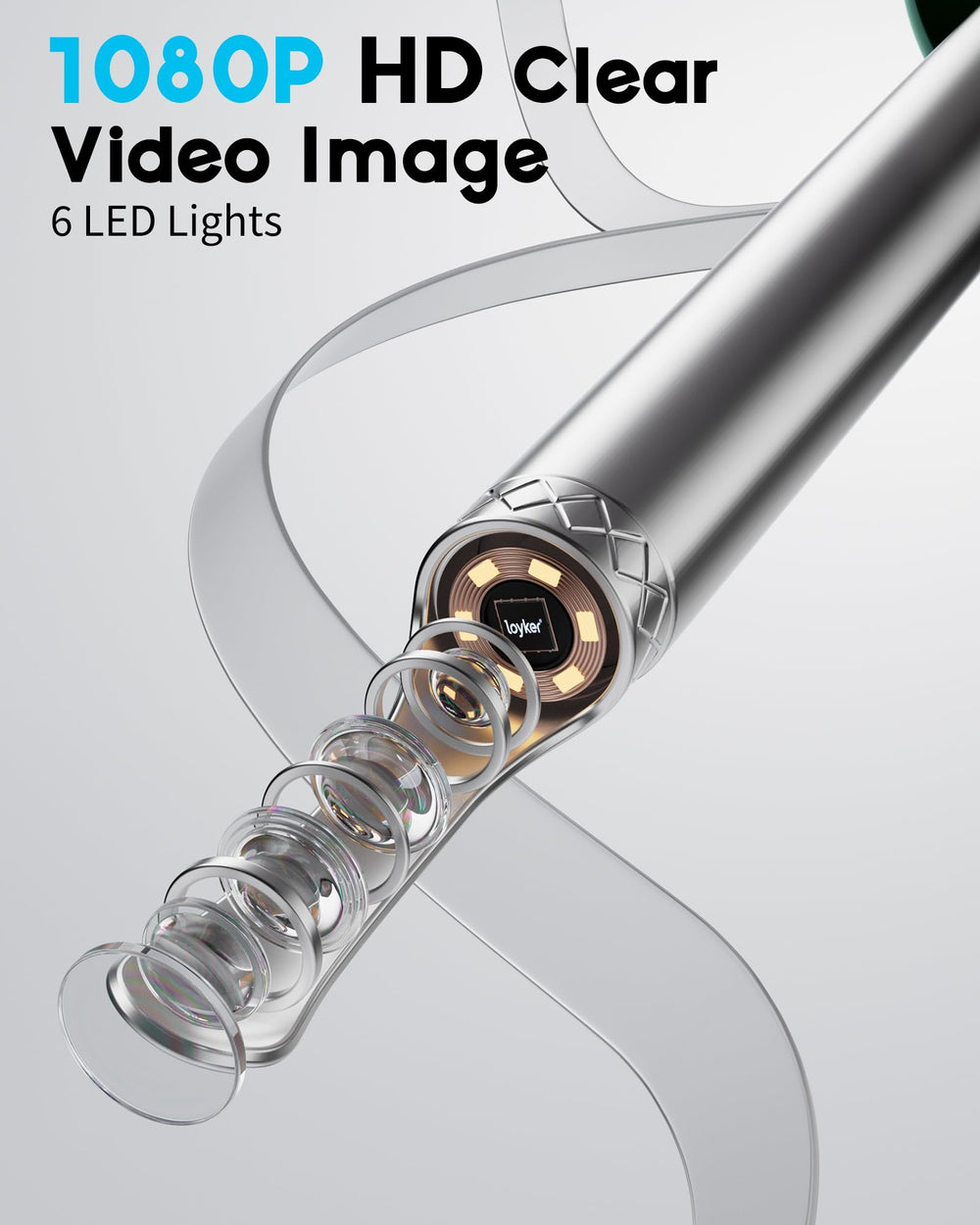 Loyker X6 IP67 waterproof lens for easy cleanup after use.
