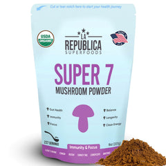 LRLA Superfoods La Republica Superfood Super 7 powder bottle for daily immune support