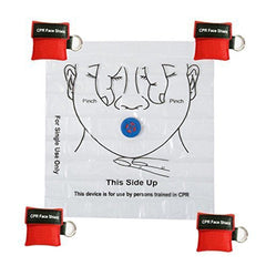 LSIKA-Z blue CPR shield kit with purse bag for quick access
