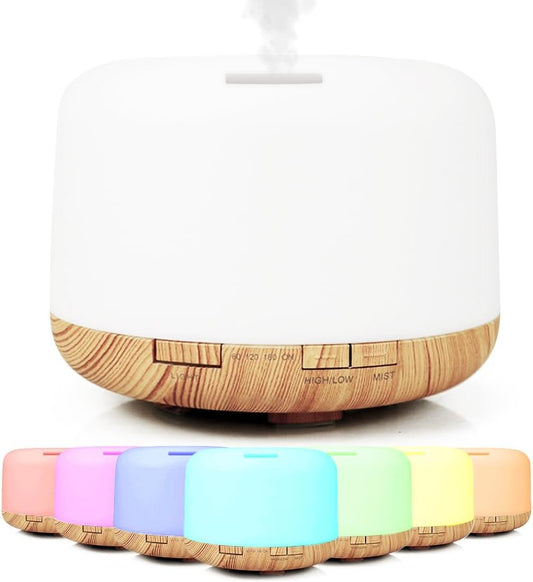 LSLCQW 500ml diffuser with remote control for easy adjustment from across the room