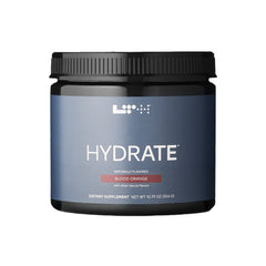 LTH Hydrate Blood Orange powder in tub, ideal for daily hydration.