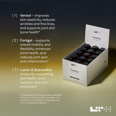 Berry-sorbet shot in glass with LTH Rewind, ideal for a refreshing daily ritual