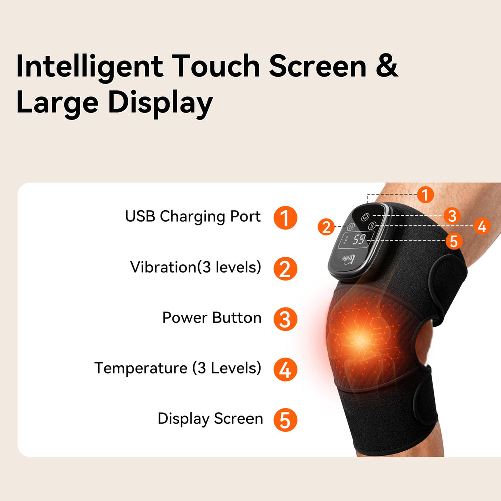 Adjustable straps keep the massager secure during movement
