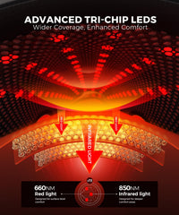 LTW knee massager highlights 72 LEDs for even knee coverage