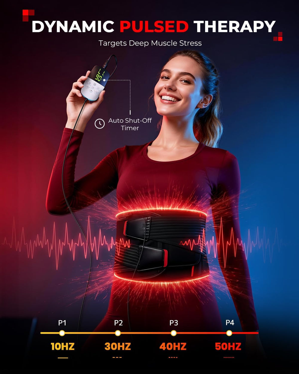 LTW red light therapy belt soft fabric designed for skin-friendly long wear