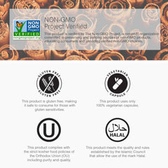 LUAL cinnamon capsules being poured for a convenient daily dose