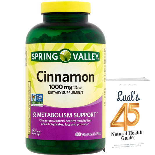 LUAL cinnamon supplement 1000mg bottle for daily wellness