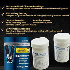 LUAL Diabetes test strips box contains 100 for steady testing