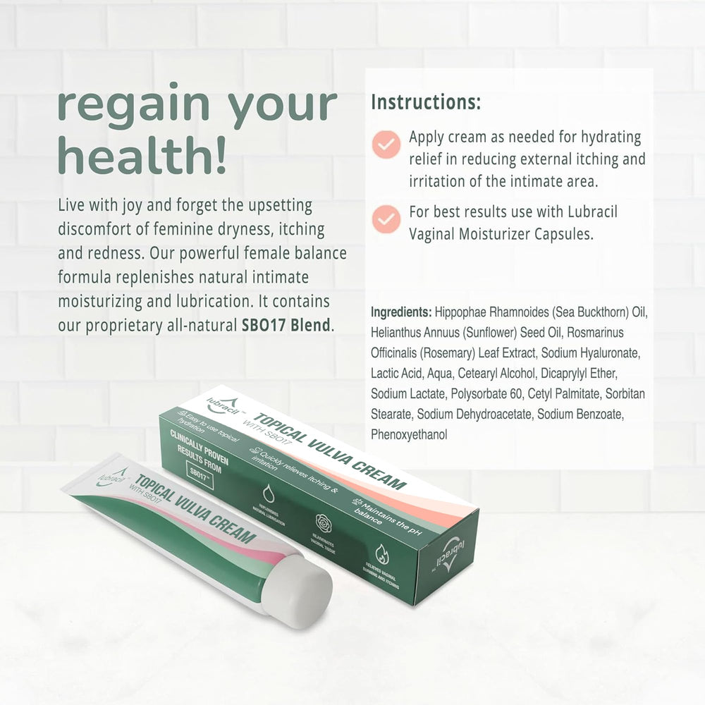 Lubracil vitamin E and A-rich formula image suggesting antioxidant support