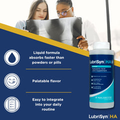 Dropper ready to dose Lubrisyn HA with MSM for daily use.
