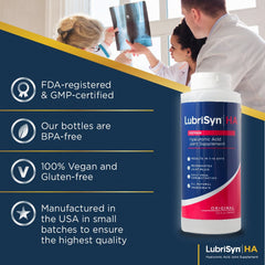 Glossy ingredients panel suggests purity and straightforward supplement routine.