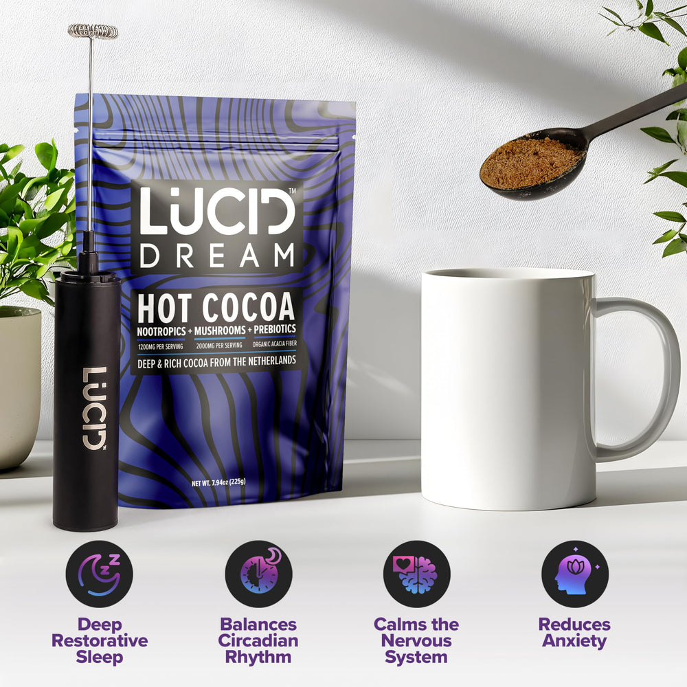 Lucid Dream Mushroom Hot Cocoa velvety chocolate flavor