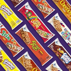 Lucky Charms Treat Bars show crunchy gluten-free oats for a wholesome bite.