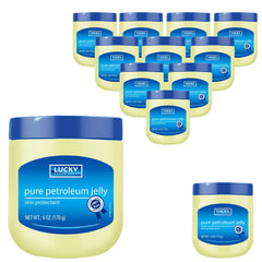 Lucky Super Soft unscented 6 oz jar close-up for dry skin care.