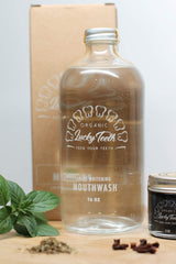 Lucky Teeth mouthwash mint aroma for refreshed breath after use
