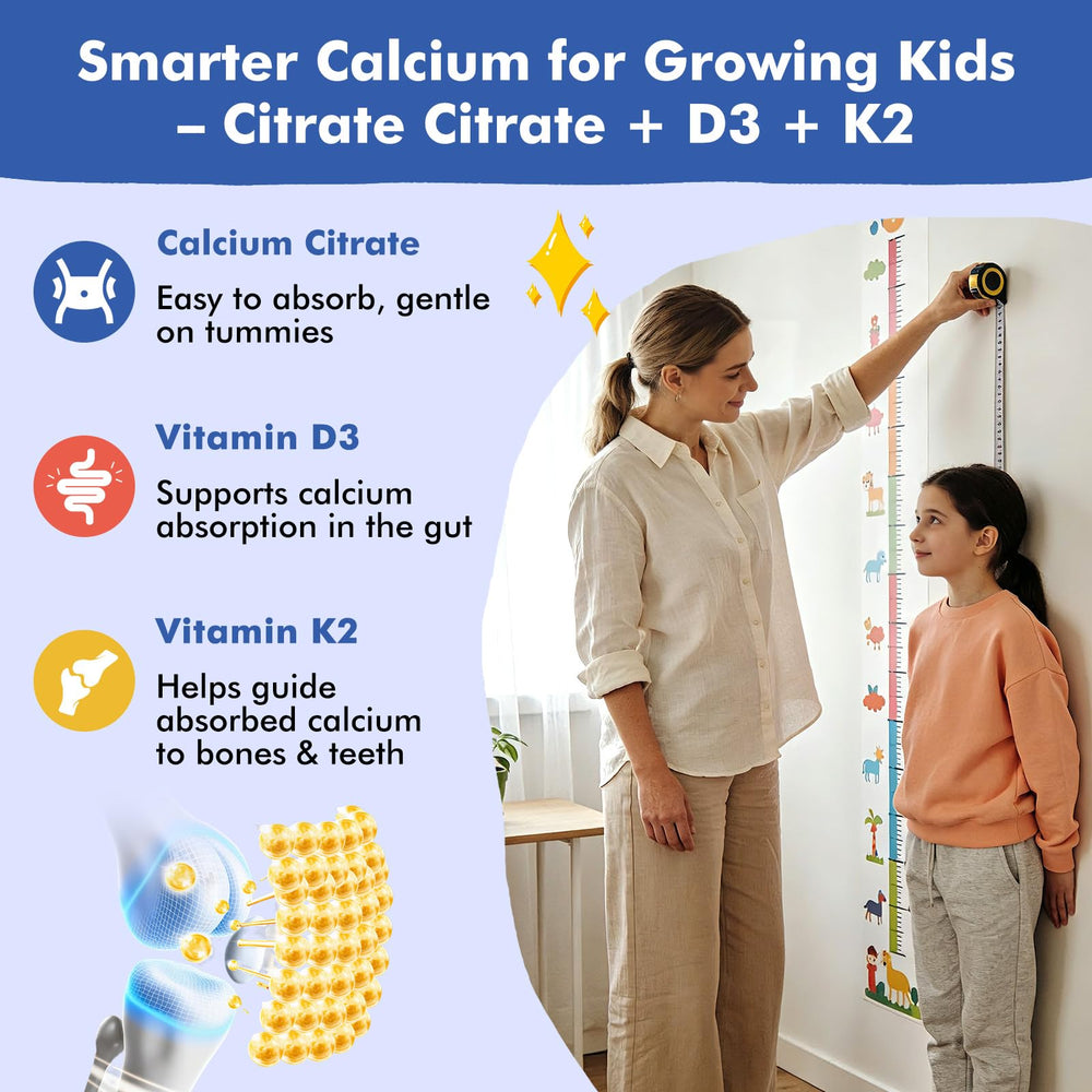 LUCNVEM Kids Gummies serving shot demonstrates recommended daily dose for children.