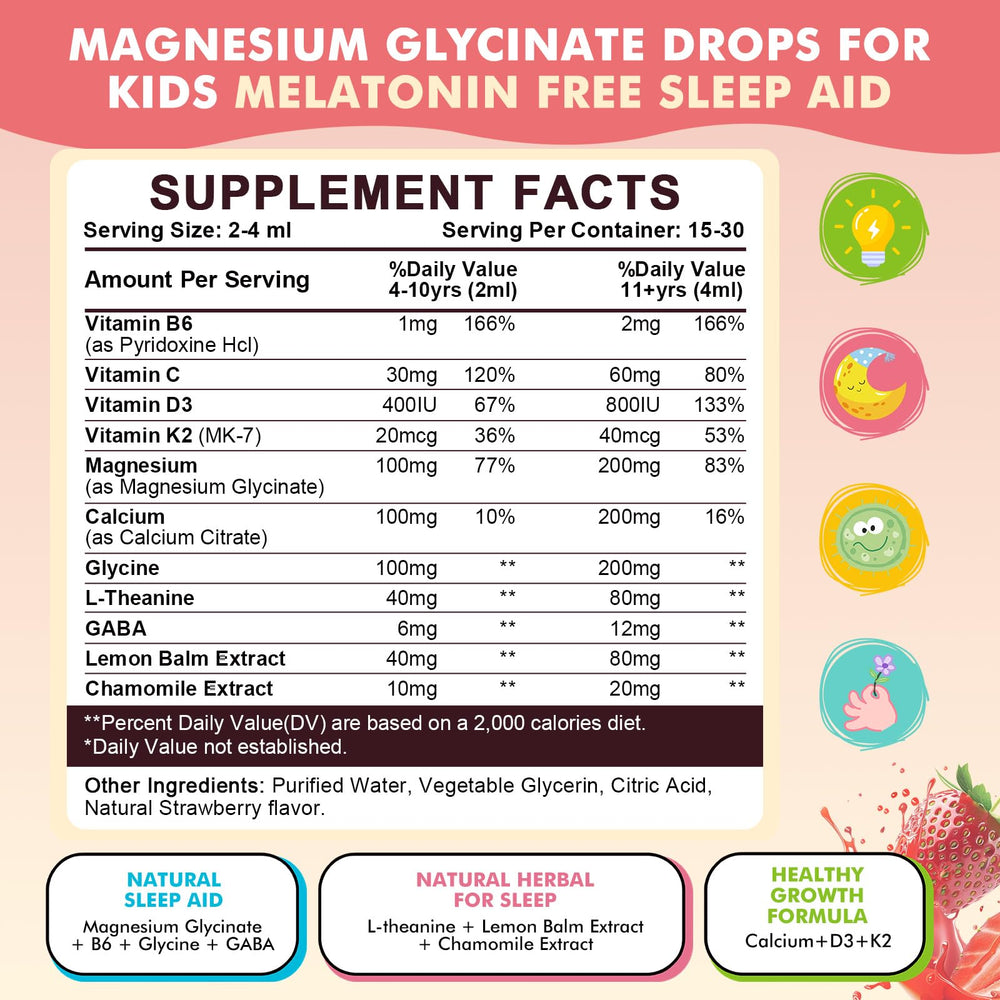 LUCNVEM sugar-free vegan drops designed for kid-friendly nightly use