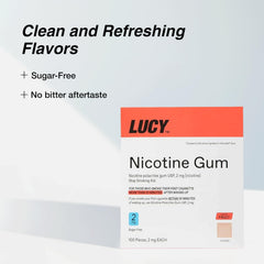 LUCY NRT fruit gum pieces close up showing coated texture