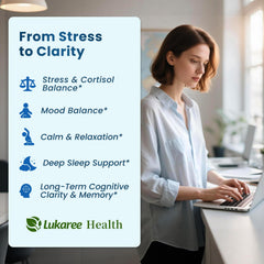 Lukaree Bacopa and Lion’s Mane capsules for memory and clarity