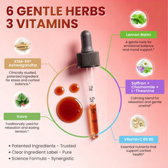Lukaree cortisol drops bottle close up with label visible