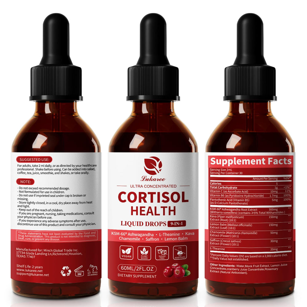 Lukaree cortisol drops ready to mix with water